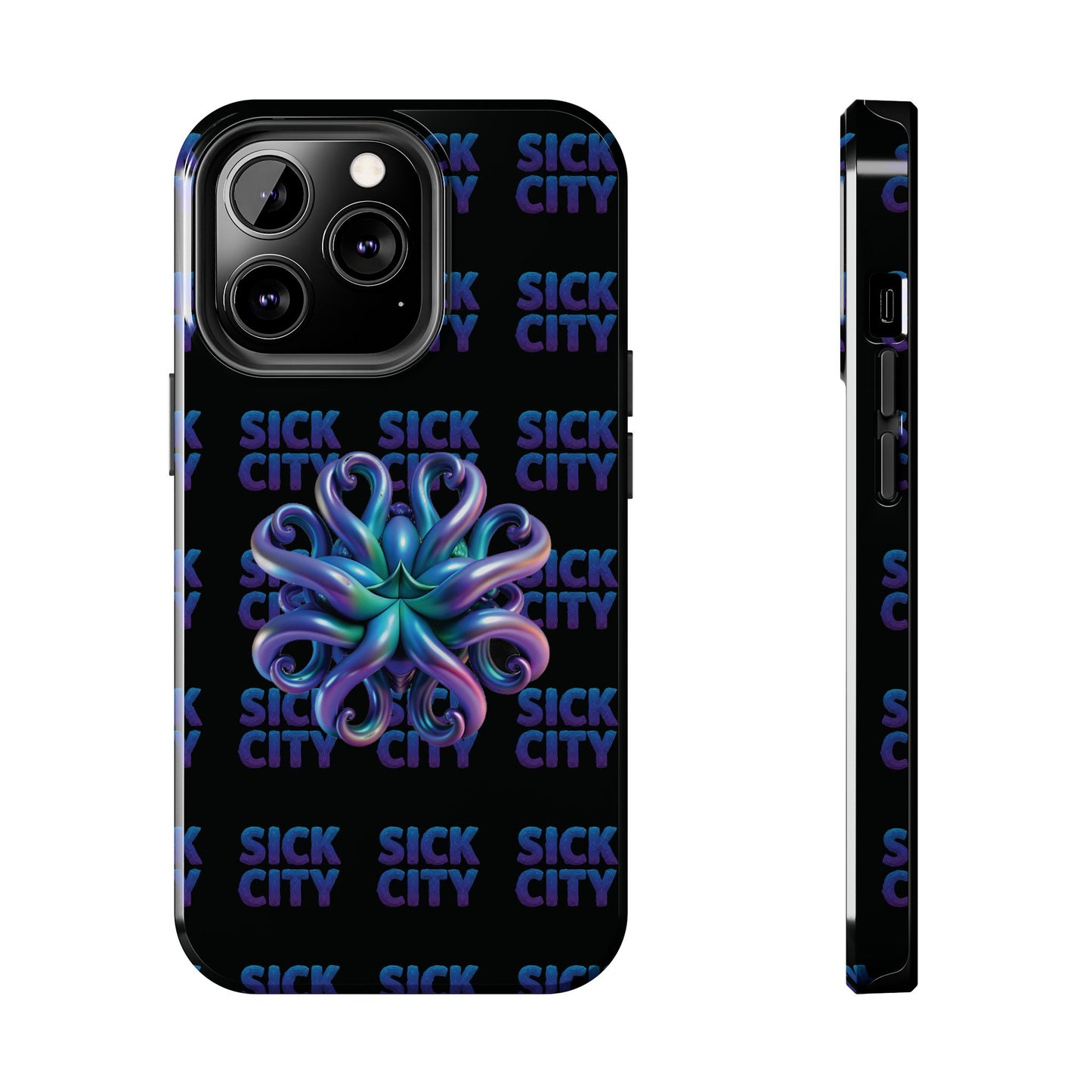 Sick City "blue squid" Phone Case