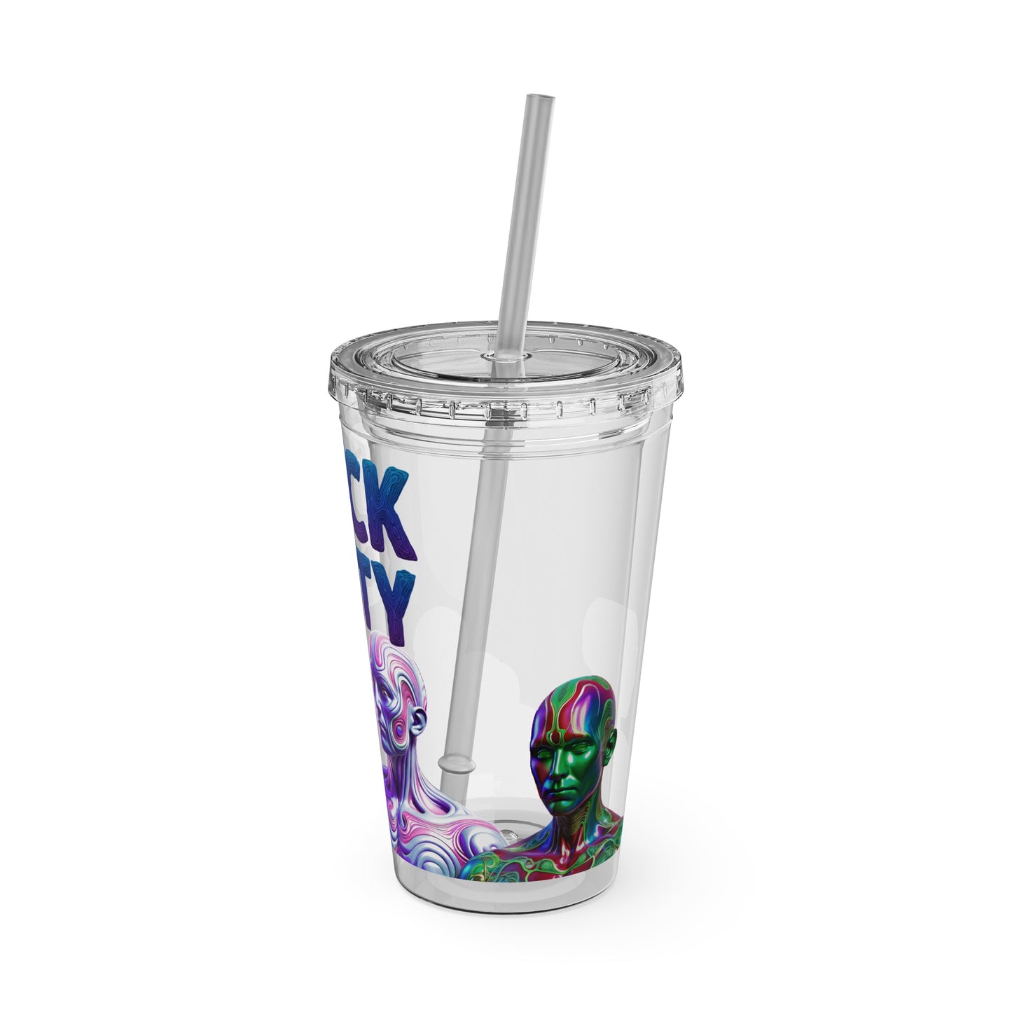 Sick City "family" Sunsplash Tumbler with Straw, 16oz