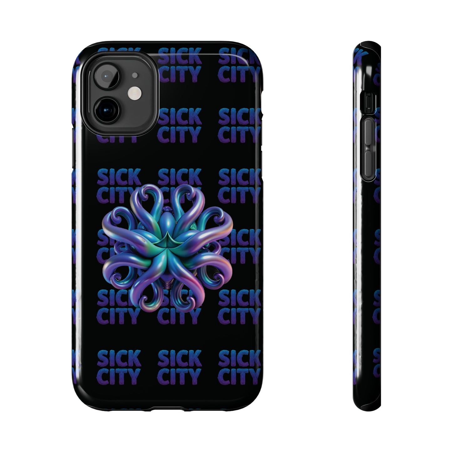 Sick City "blue squid" Phone Case