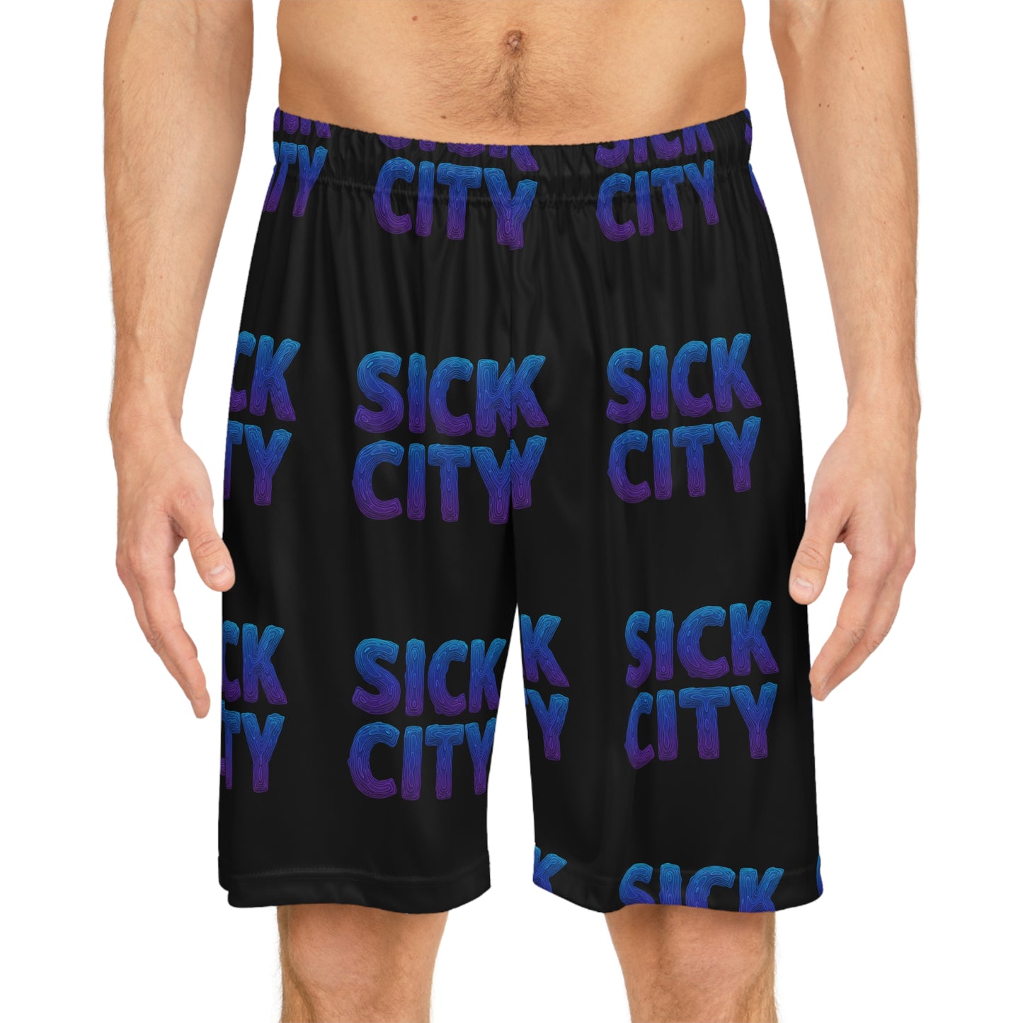 Sick City Basketball Shorts - Athletic Wear, Summer Fashion, Gym Shorts, Casual Streetwear, Gift for Sports Enthusiasts