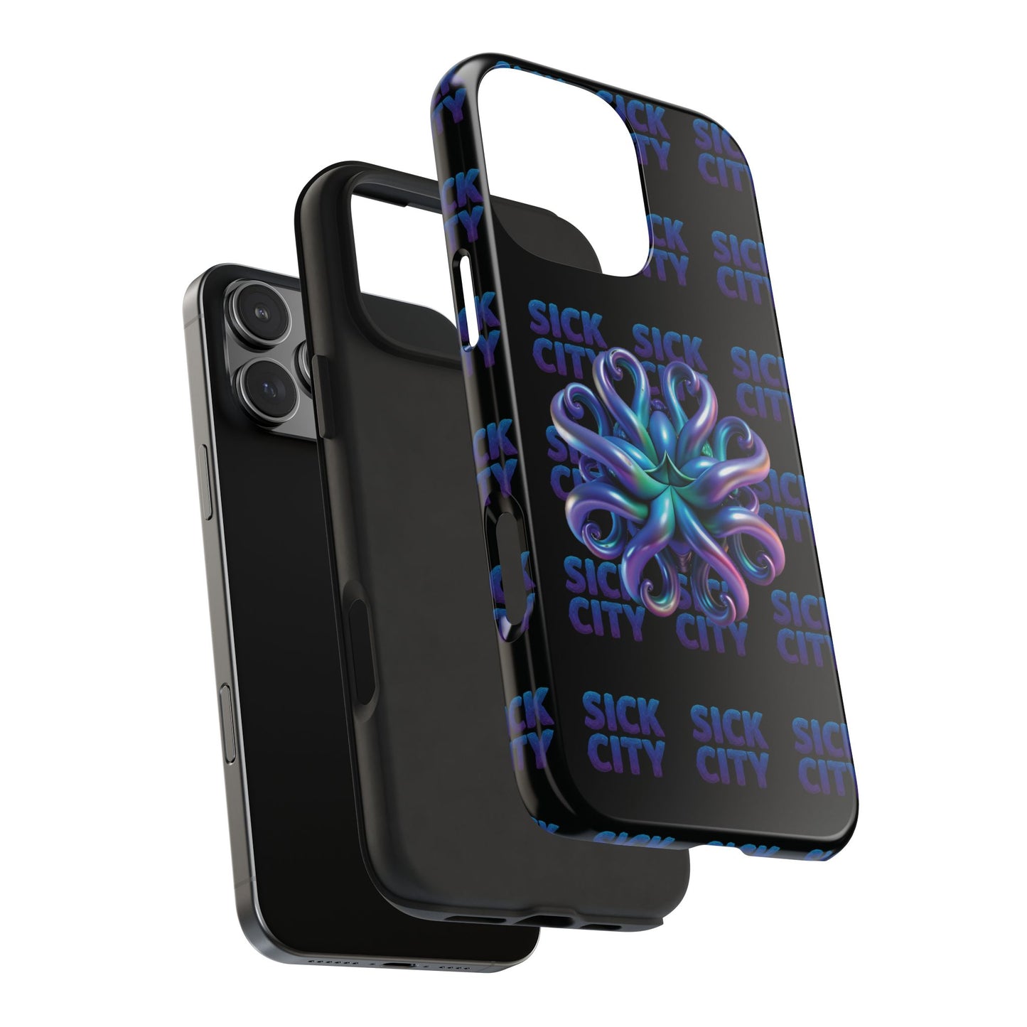 Sick City "blue squid" Phone Case