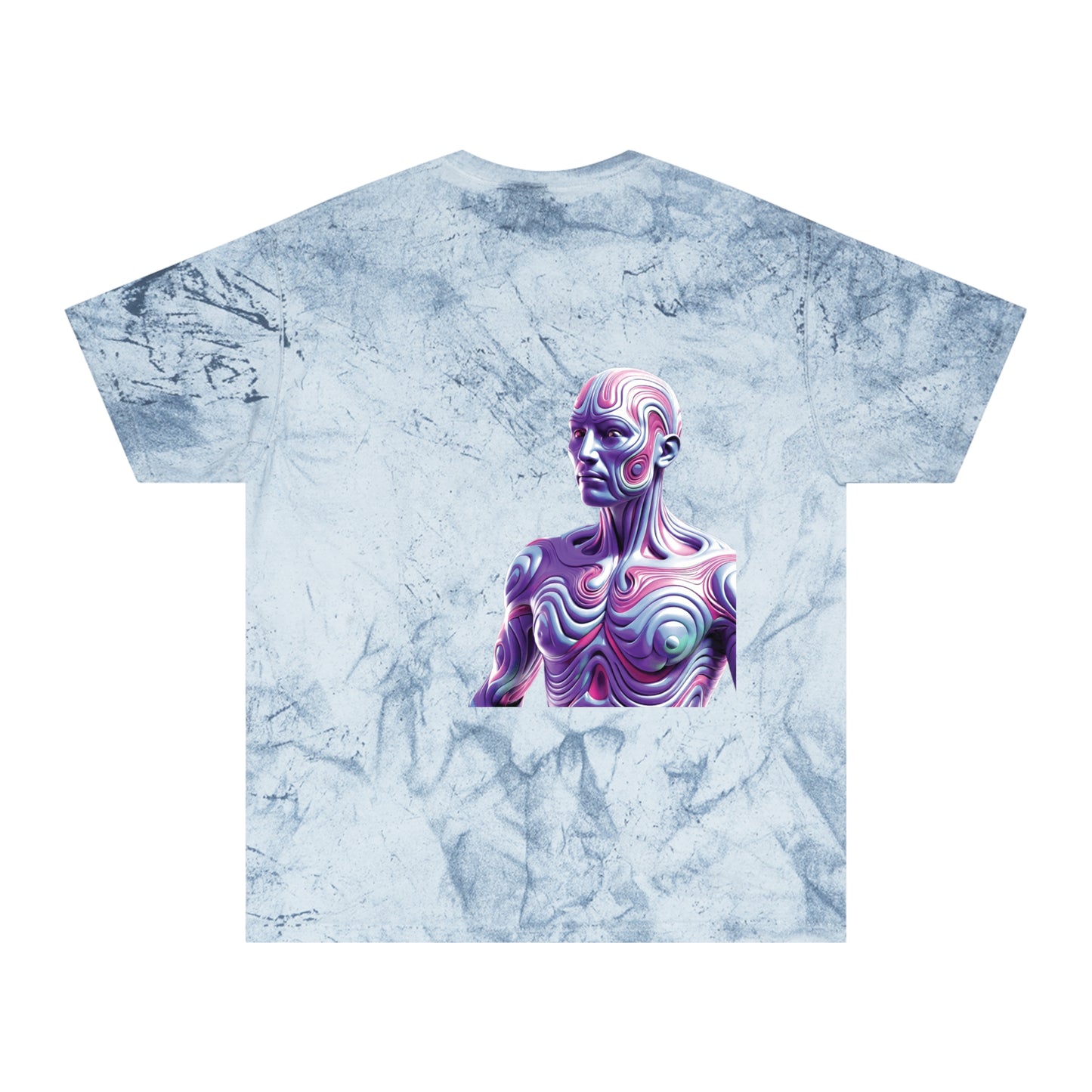SICK CITY "SMOKEY OCEAN" PSYCHEDELICS Colorful Graphic T-Shirt Unisex Tie-Dye Tee