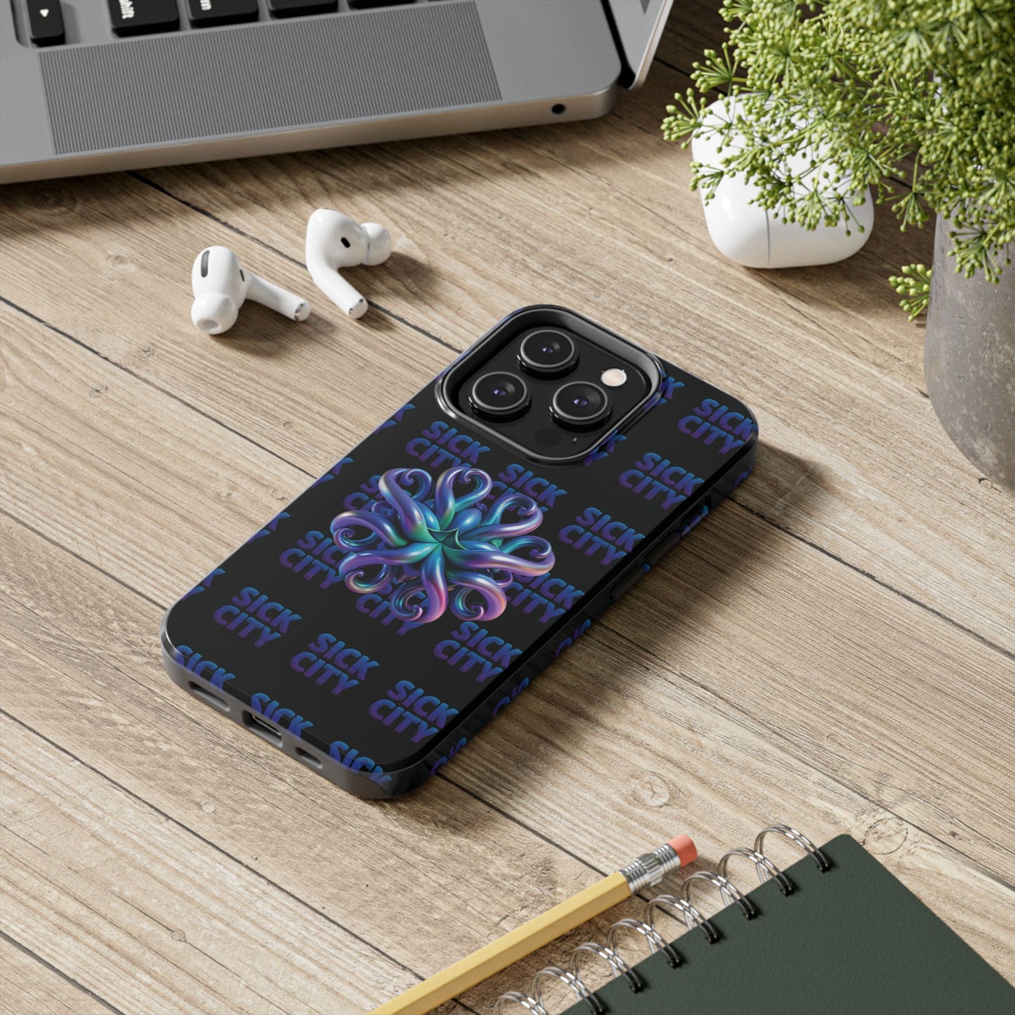 Sick City "blue squid"  Phone Case