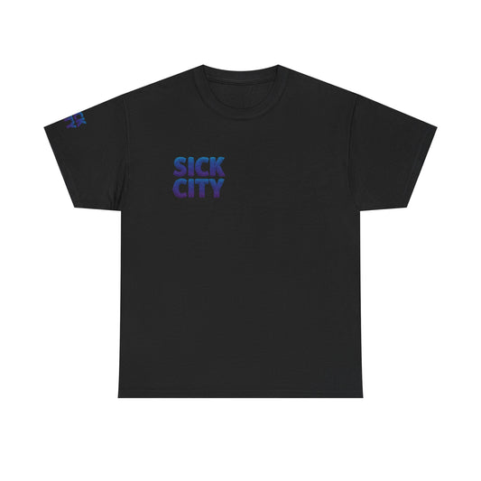 Sick City Graphic Tee, Unisex Cotton Shirt, Urban Style Top, Art Inspired Apparel, Casual Streetwear, Unique Gift for Artists